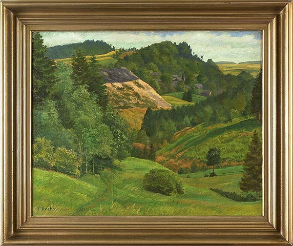 Bewaldete Hügellandschaft